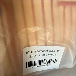 Taylor Swift Striped Pajama Set new in bag